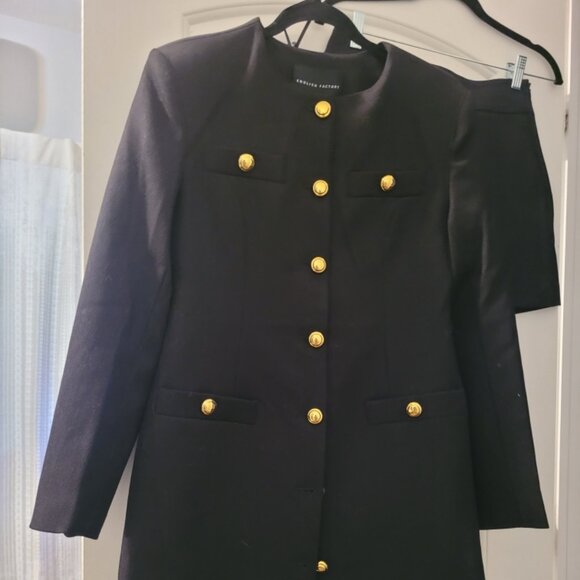 English Factory, size XS, Navy, Military Style Suit - Picture 1 of 6